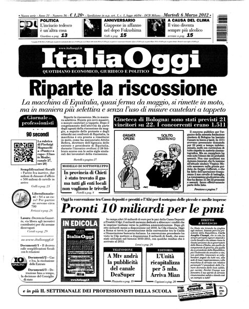 Italia oggi : quotidiano di economia finanza e politica